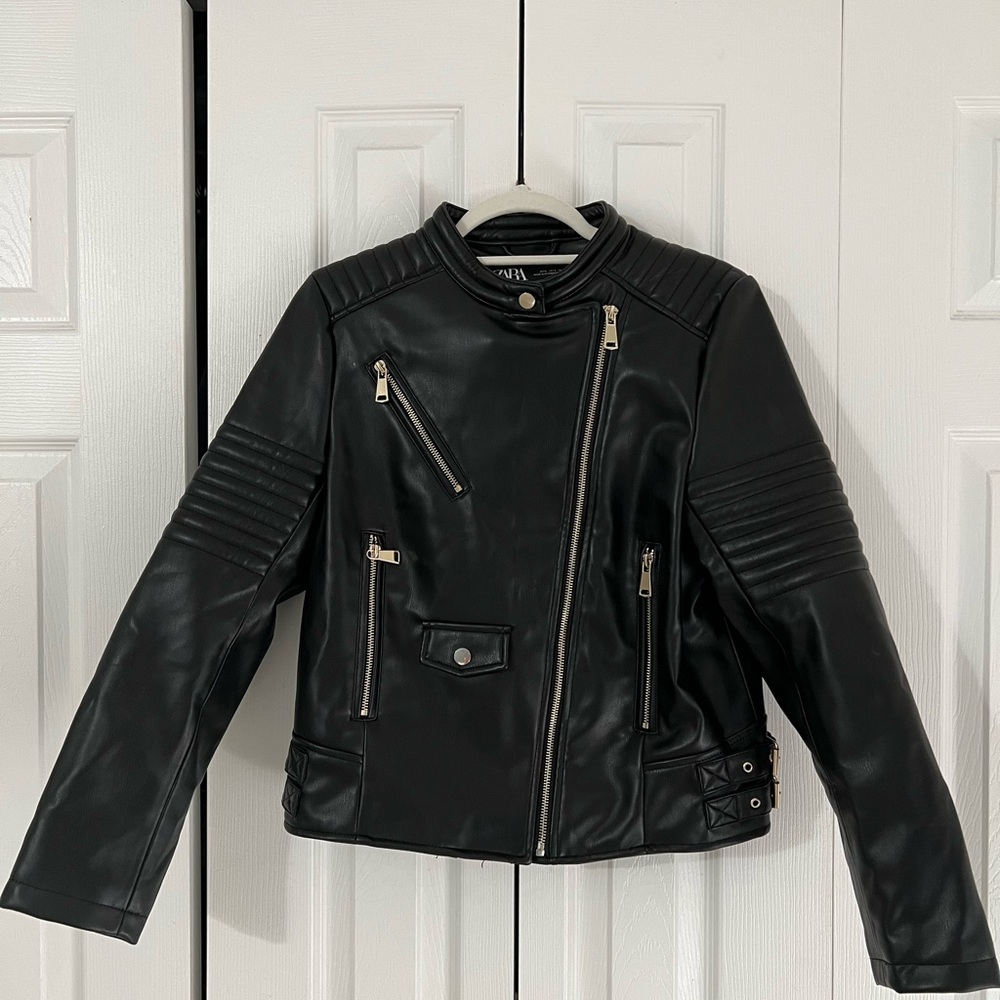 Zara Black Leather Jacket